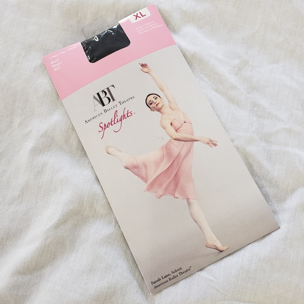American Ballet Theatre Black Dance Tights Size XL